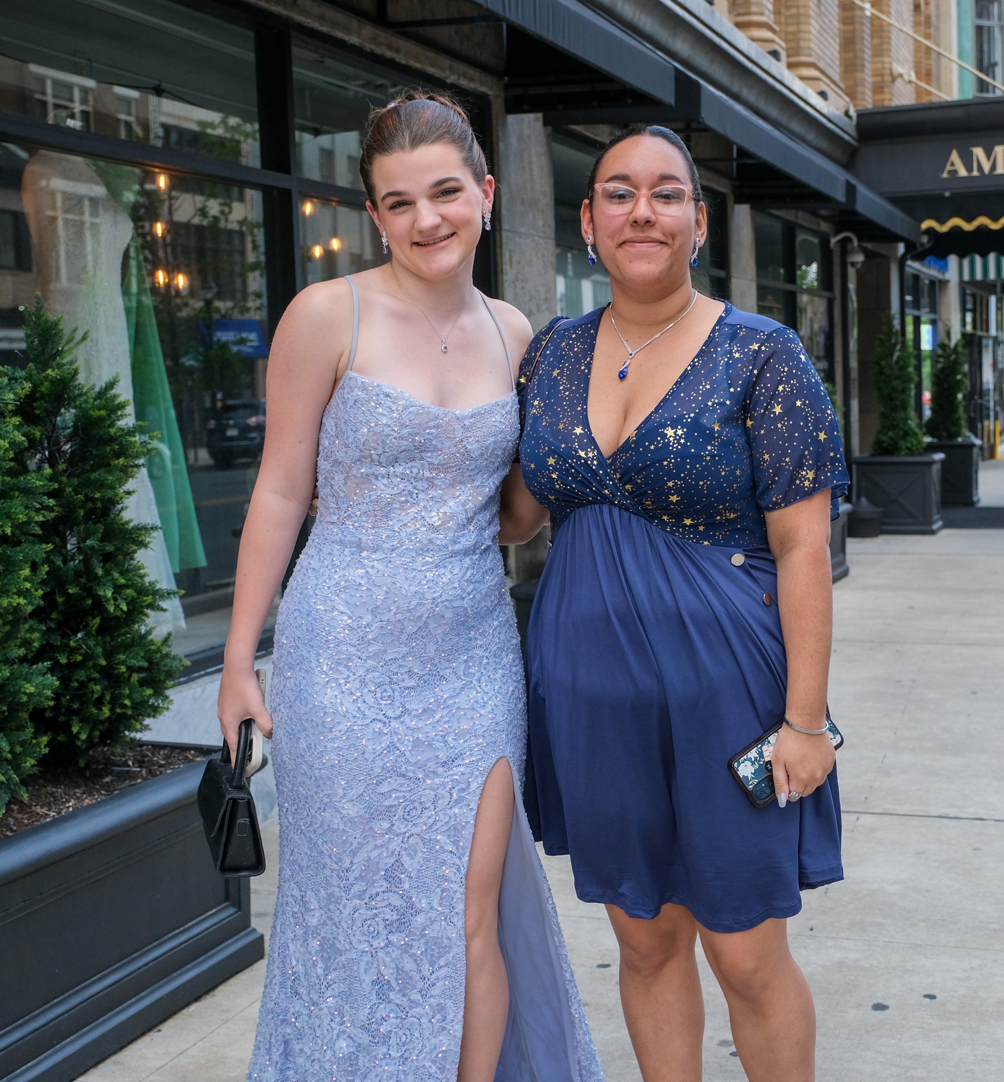 Saucon Valley High School held its prom Friday, May 1, 2026, at the Americus Hotel in Allentown. Students and their guests arrive to the big night. (Sharon Merkel/Special to The Morning Call)