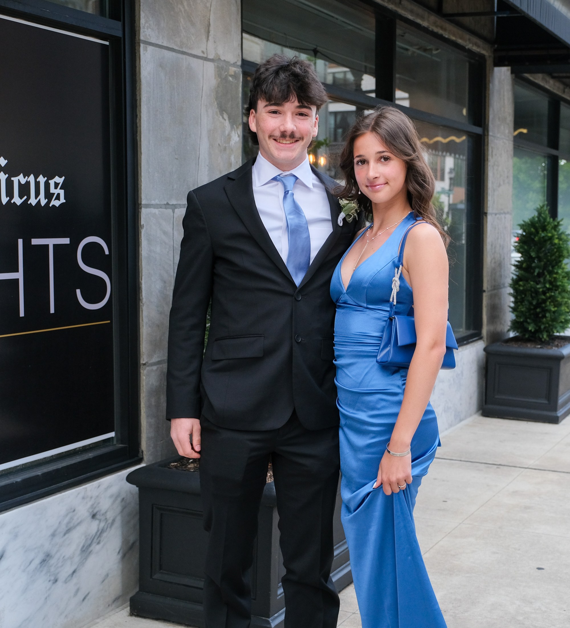 Saucon Valley High School held its prom Friday, May 1, 2026, at the Americus Hotel in Allentown. Students and their guests arrive to the big night. (Sharon Merkel/Special to The Morning Call)