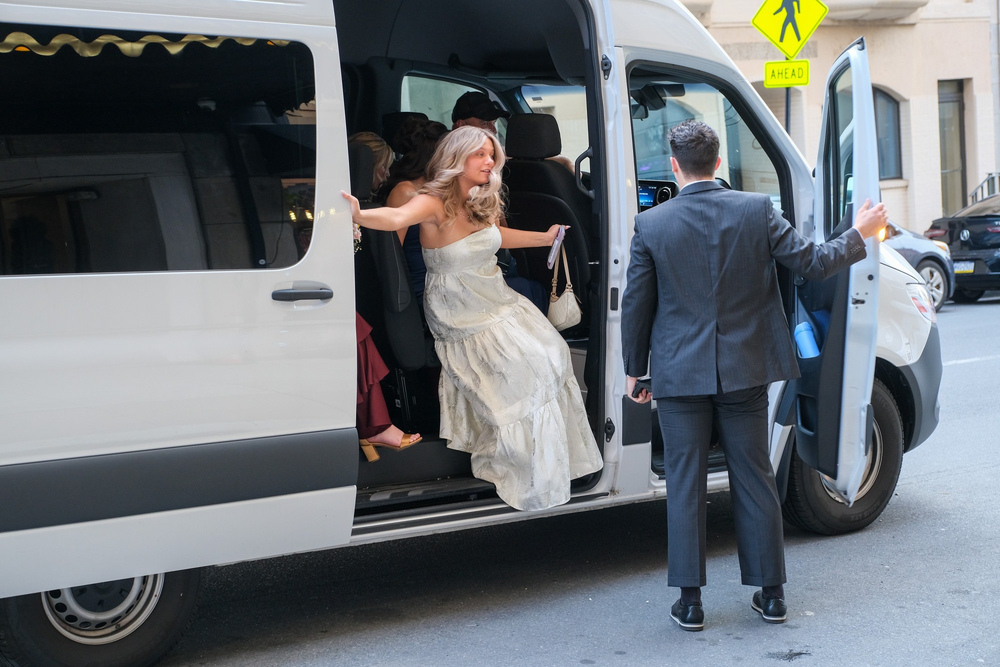 Saucon Valley High School held its prom Friday, May 1, 2026, at the Americus Hotel in Allentown. Students and their guests arrive to the big night. (Sharon Merkel/Special to The Morning Call)