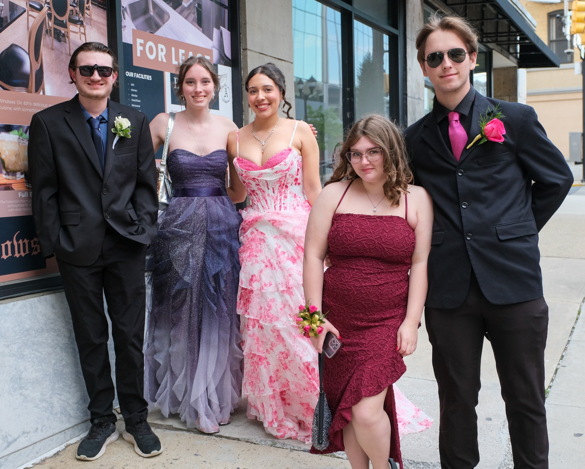 Saucon Valley High School held its prom Friday, May 1, 2026, at the Americus Hotel in Allentown. Students and their guests arrive to the big night. (Sharon Merkel/Special to The Morning Call)