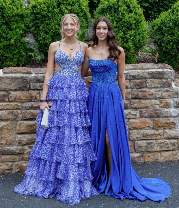 Whitehall High School students and their guests arrive for prom Saturday, May 2, 2026, at The Palace Center in Allentown. (Jane Therese/Special to The Morning Call)