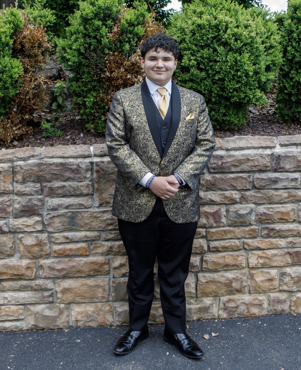 Whitehall High School students and their guests arrive for prom Saturday, May 2, 2026, at The Palace Center in Allentown. (Jane Therese/Special to The Morning Call)
