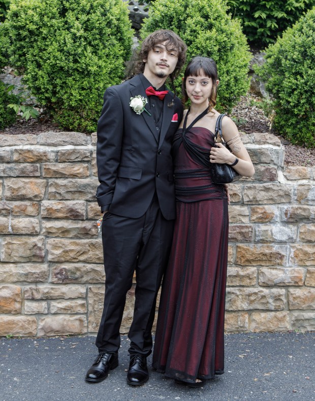 Whitehall High School students and their guests arrive for prom Saturday, May 2, 2026, at The Palace Center in Allentown. (Jane Therese/Special to The Morning Call)