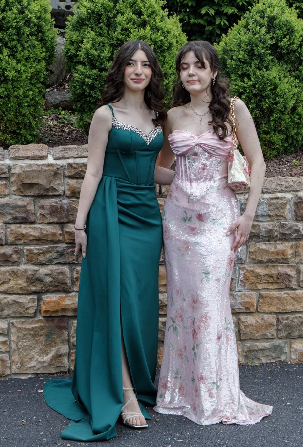 Whitehall High School students and their guests arrive for prom Saturday, May 2, 2026, at The Palace Center in Allentown. (Jane Therese/Special to The Morning Call)