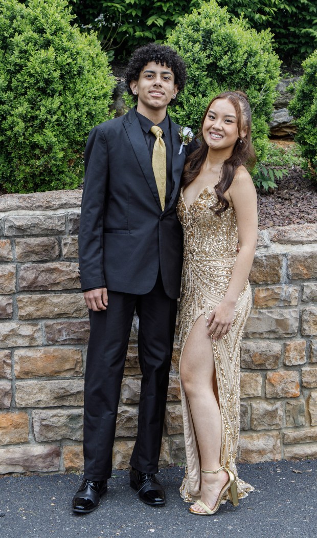 Whitehall High School students and their guests arrive for prom Saturday, May 2, 2026, at The Palace Center in Allentown. (Jane Therese/Special to The Morning Call)