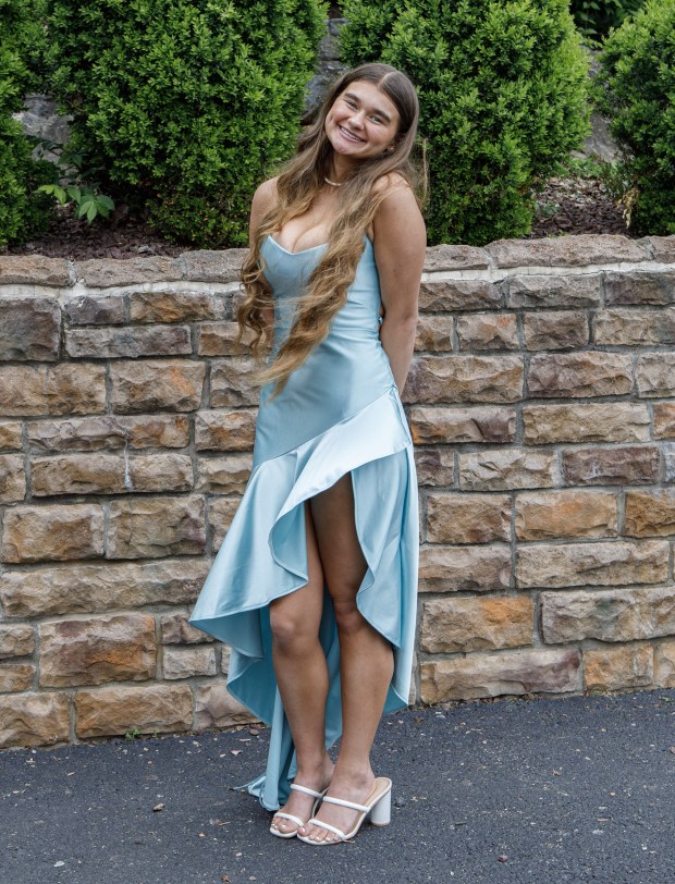 Whitehall High School students and their guests arrive for prom Saturday, May 2, 2026, at The Palace Center in Allentown. (Jane Therese/Special to The Morning Call)