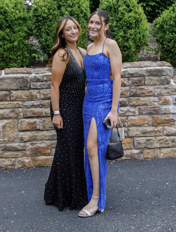 Whitehall High School students and their guests arrive for prom Saturday, May 2, 2026, at The Palace Center in Allentown. (Jane Therese/Special to The Morning Call)