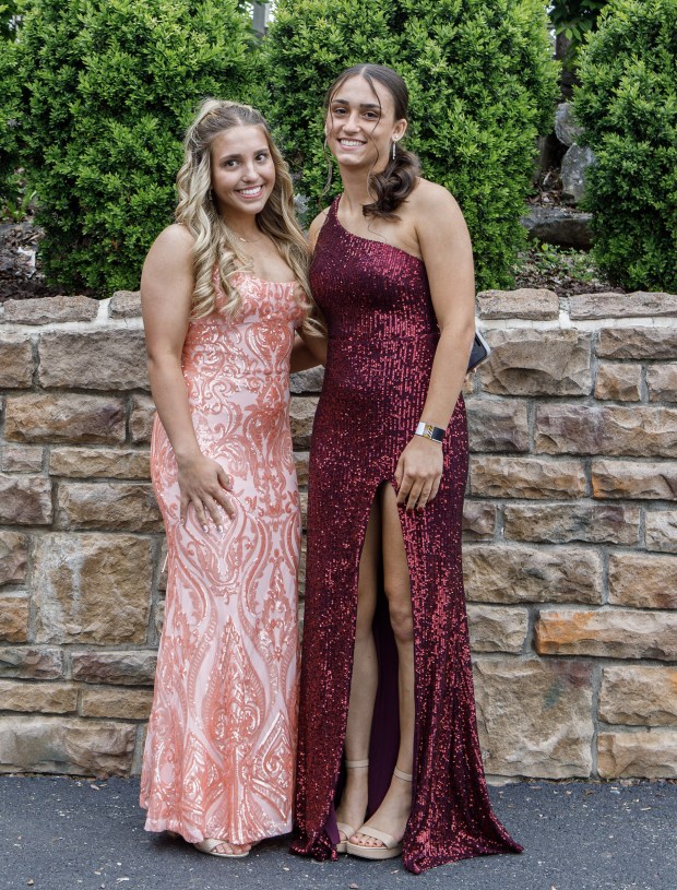 Whitehall High School students and their guests arrive for prom Saturday, May 2, 2026, at The Palace Center in Allentown. (Jane Therese/Special to The Morning Call)