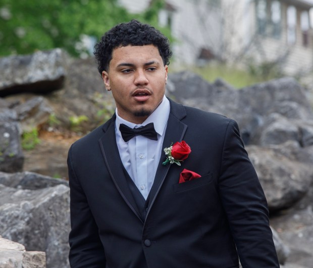 Whitehall High School students and their guests arrive for prom Saturday, May 2, 2026, at The Palace Center in Allentown. (Jane Therese/Special to The Morning Call)