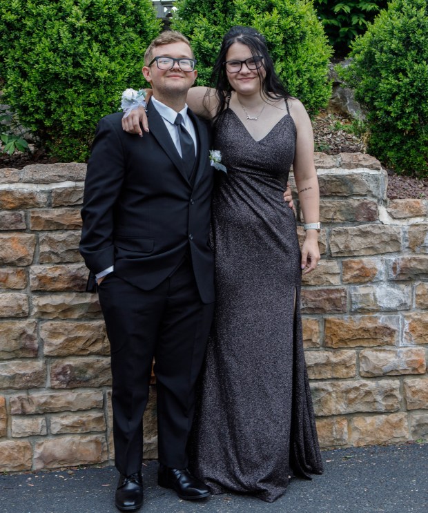Whitehall High School students and their guests arrive for prom Saturday, May 2, 2026, at The Palace Center in Allentown. (Jane Therese/Special to The Morning Call)