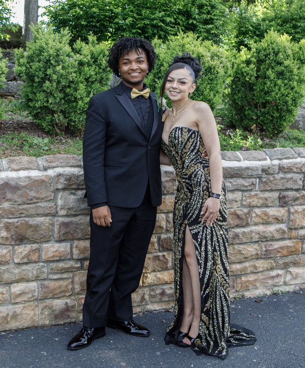 Whitehall High School students and their guests arrive for prom Saturday, May 2, 2026, at The Palace Center in Allentown. (Jane Therese/Special to The Morning Call)
