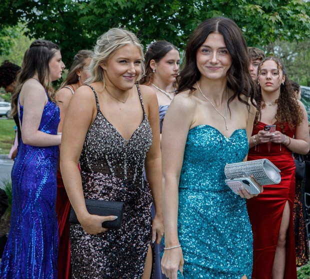 Wilson Area High School students and their guests arrive for prom Friday, May 15, at The Club at Twin Lakes in North Whitehall Township. (Jane Therese/Special to The Morning Call)