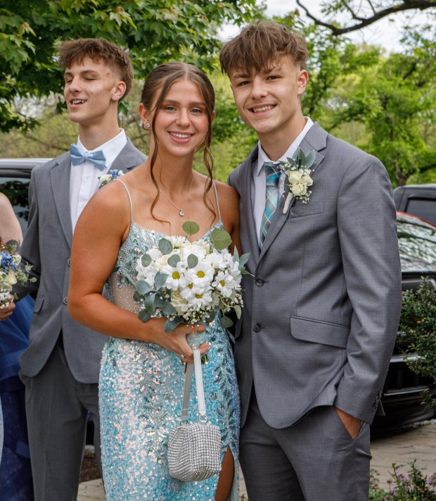 Wilson Area High School students and their guests arrive for prom Friday, May 15, at The Club at Twin Lakes in North Whitehall Township. (Jane Therese/Special to The Morning Call)