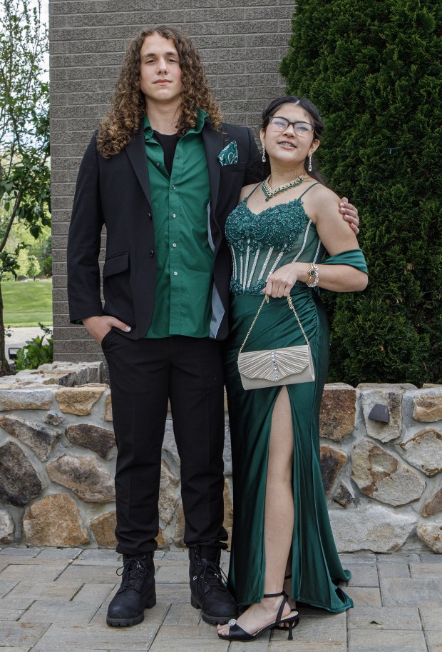 Wilson Area High School students and their guests arrive for prom Friday, May 15, at The Club at Twin Lakes in North Whitehall Township. (Jane Therese/Special to The Morning Call)
