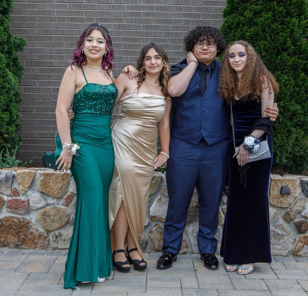 Wilson Area High School students and their guests arrive for prom Friday, May 15, at The Club at Twin Lakes in North Whitehall Township. (Jane Therese/Special to The Morning Call)