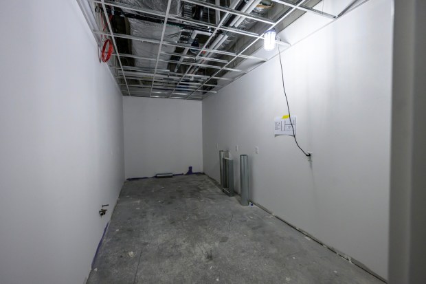 A photography darkroom space is shown during a media tour of ArtsQuest's new Creative Factory on Thursday, May 14, 2026, in Bethlehem. The informal walking tour shows the latest construction progress ahead of the building's anticipated soft opening later this year and highlights key spaces throughout the facility, including hospitality and event areas, classrooms, artist studios, gallery spaces, glass studio with observation space, performing art theater and more. (April Gamiz/The Morning Call)