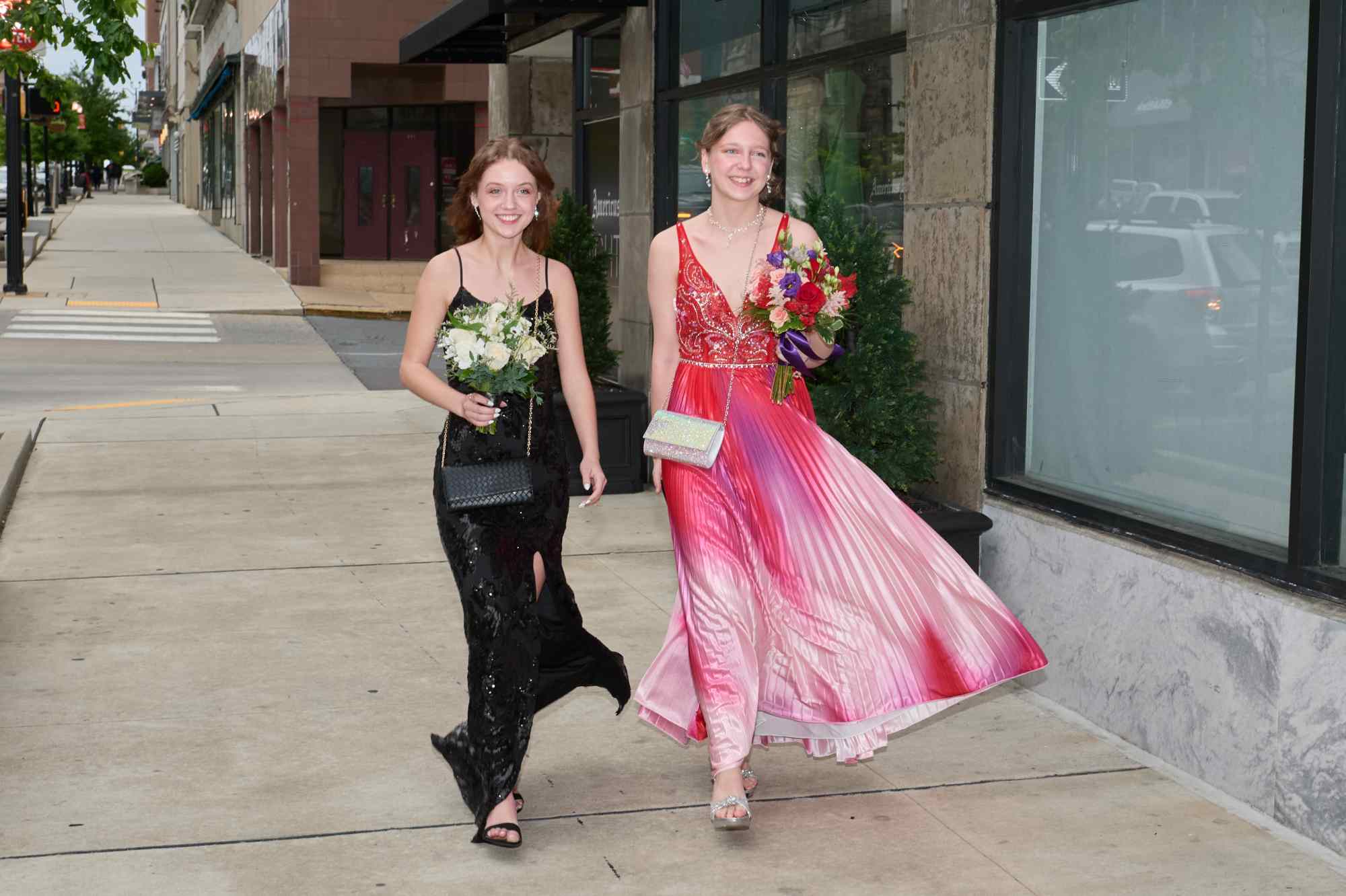 Lehigh Valley Charter High School for the Arts held its 2026 prom Friday, May 22, at the Americus Hotel in Allentown. Students and their guest arrive to the big night. (David Garrett/Special to The Morning Call)