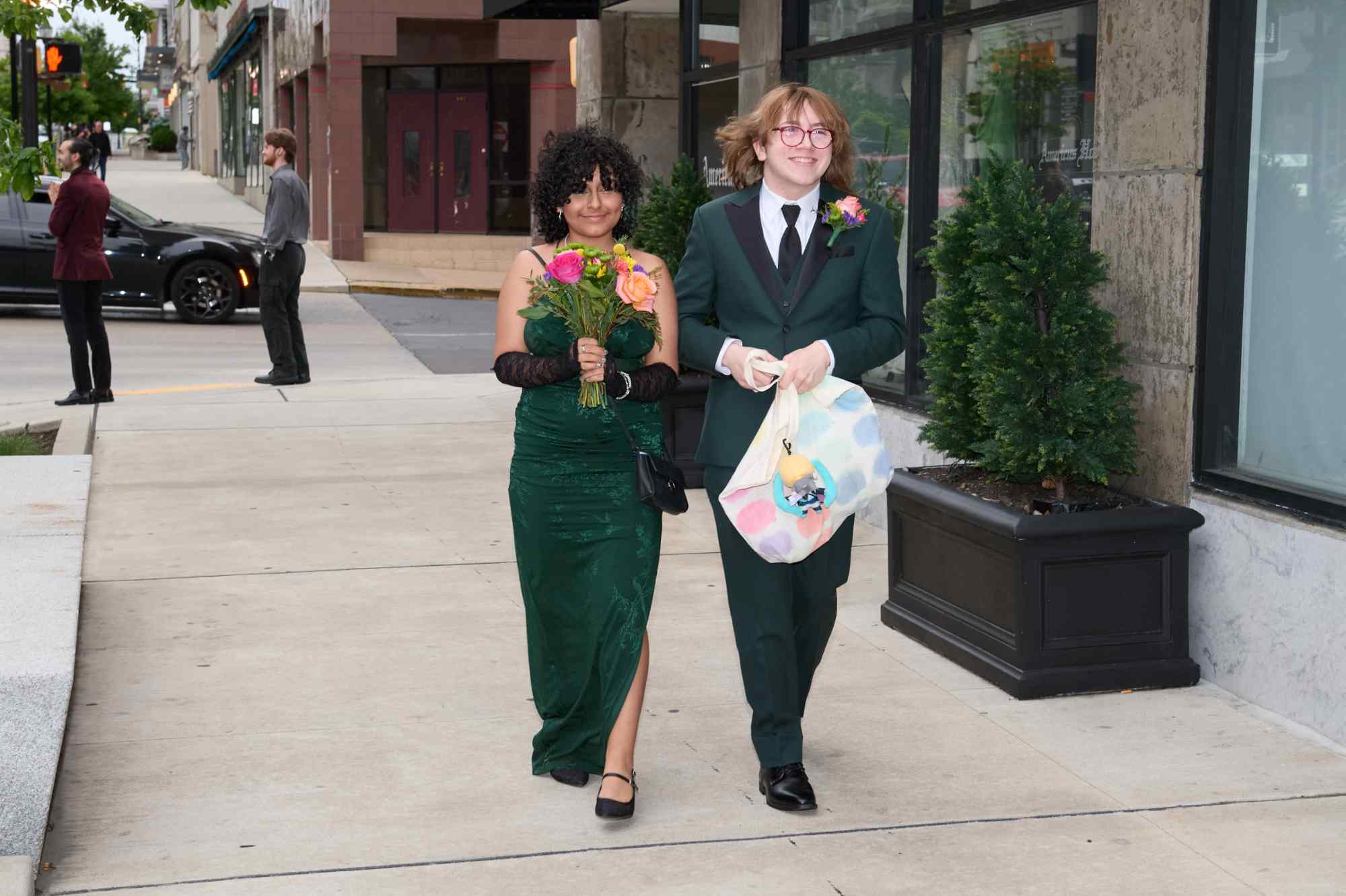 Lehigh Valley Charter High School for the Arts held its 2026 prom Friday, May 22, at the Americus Hotel in Allentown. Students and their guest arrive to the big night. (David Garrett/Special to The Morning Call)