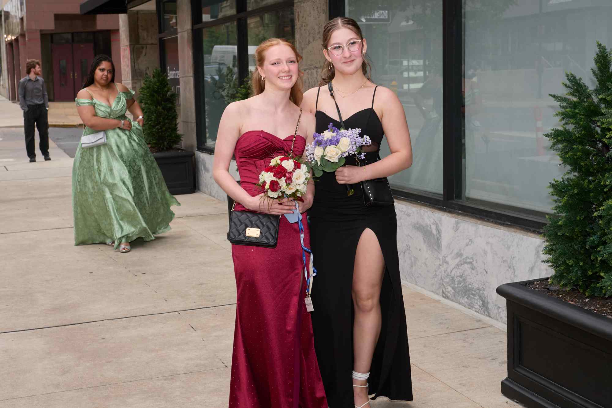 Lehigh Valley Charter High School for the Arts held its 2026 prom Friday, May 22, at the Americus Hotel in Allentown. Students and their guest arrive to the big night. (David Garrett/Special to The Morning Call)
