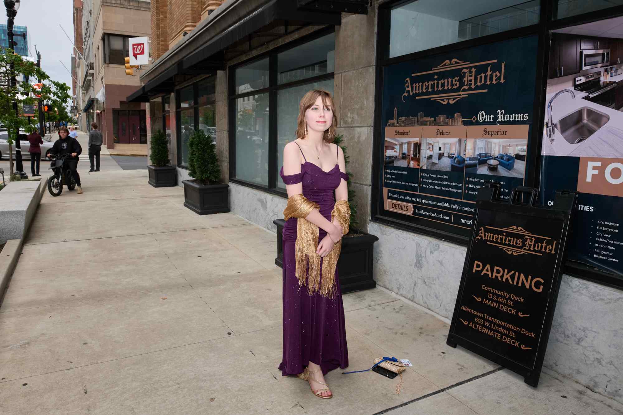 Lehigh Valley Charter High School for the Arts held its 2026 prom Friday, May 22, at the Americus Hotel in Allentown. Students and their guest arrive to the big night. (David Garrett/Special to The Morning Call)
