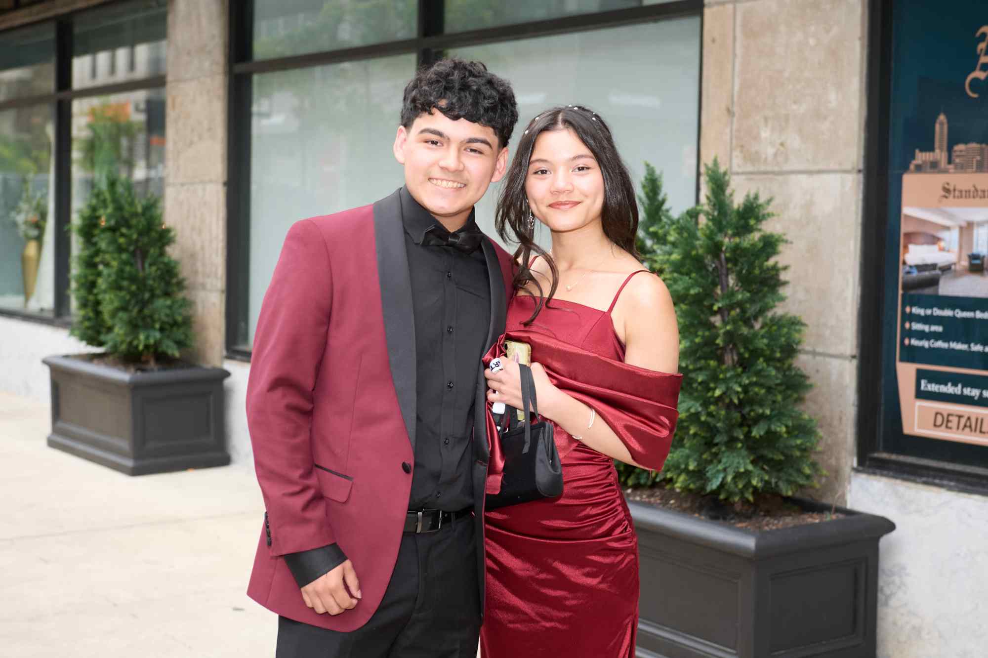 Lehigh Valley Charter High School for the Arts held its 2026 prom Friday, May 22, at the Americus Hotel in Allentown. Students and their guest arrive to the big night. (David Garrett/Special to The Morning Call)