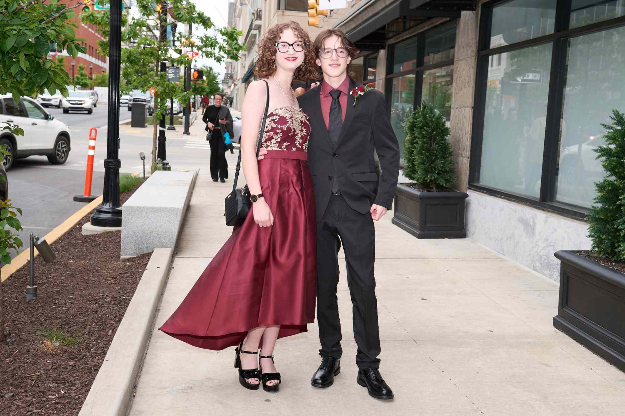 Lehigh Valley Charter High School for the Arts held its 2026 prom Friday, May 22, at the Americus Hotel in Allentown. Students and their guest arrive to the big night. (David Garrett/Special to The Morning Call)