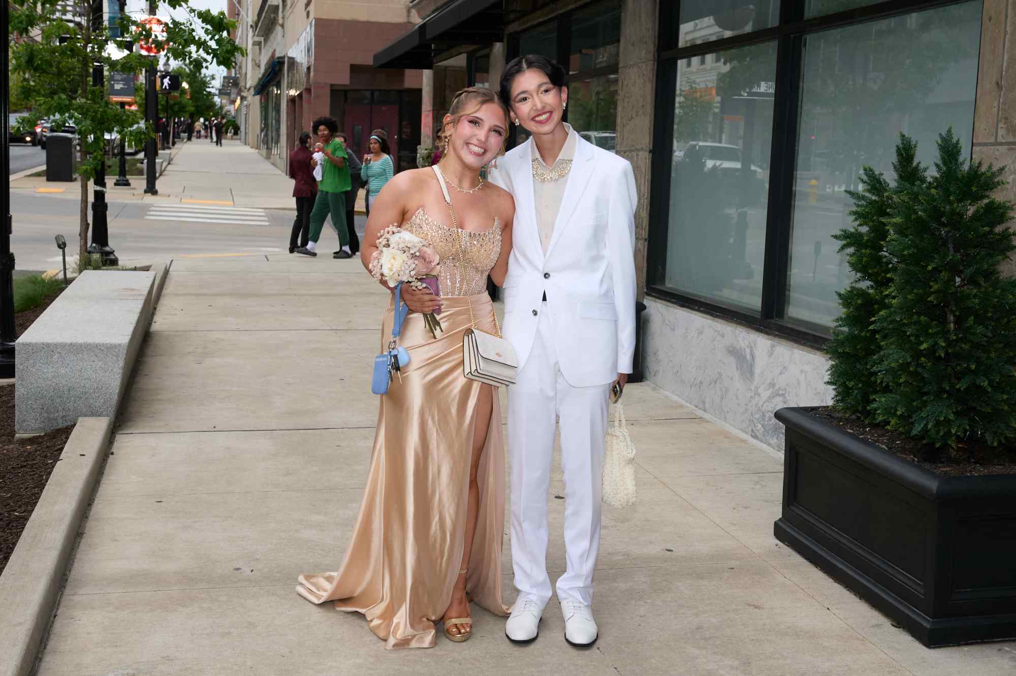 Lehigh Valley Charter High School for the Arts held its 2026 prom Friday, May 22, at the Americus Hotel in Allentown. Students and their guest arrive to the big night. (David Garrett/Special to The Morning Call)