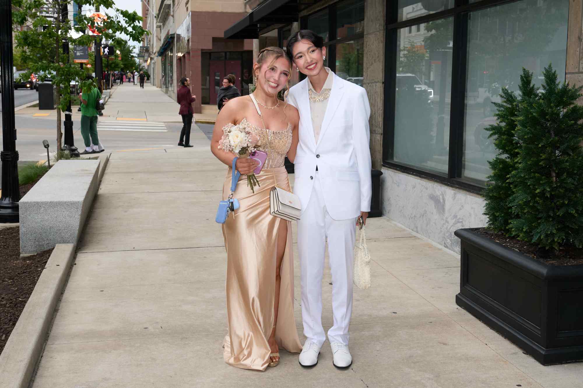 Lehigh Valley Charter High School for the Arts held its 2026 prom Friday, May 22, at the Americus Hotel in Allentown. Students and their guest arrive to the big night. (David Garrett/Special to The Morning Call)