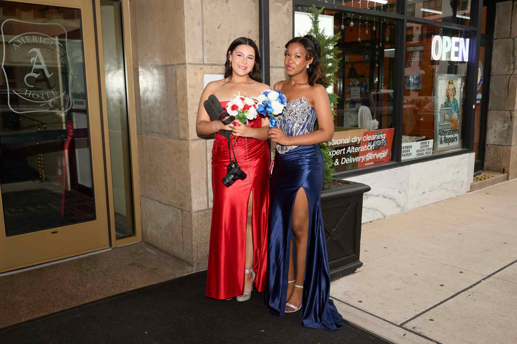 Lehigh Valley Charter High School for the Arts held its 2026 prom Friday, May 22, at the Americus Hotel in Allentown. Students and their guest arrive to the big night. (David Garrett/Special to The Morning Call)