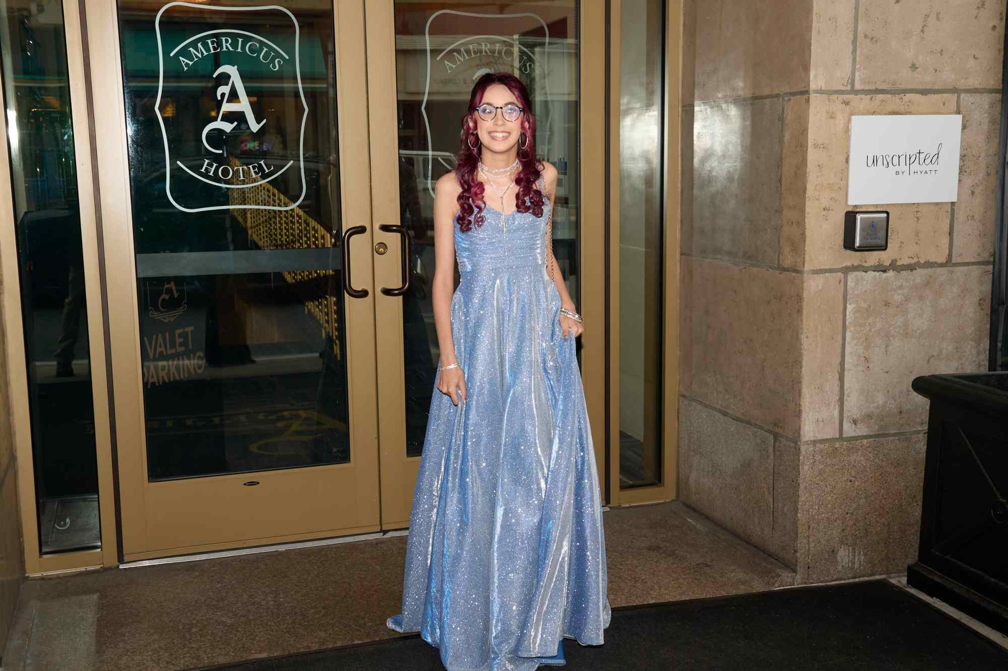 Lehigh Valley Charter High School for the Arts held its 2026 prom Friday, May 22, at the Americus Hotel in Allentown. Students and their guest arrive to the big night. (David Garrett/Special to The Morning Call)