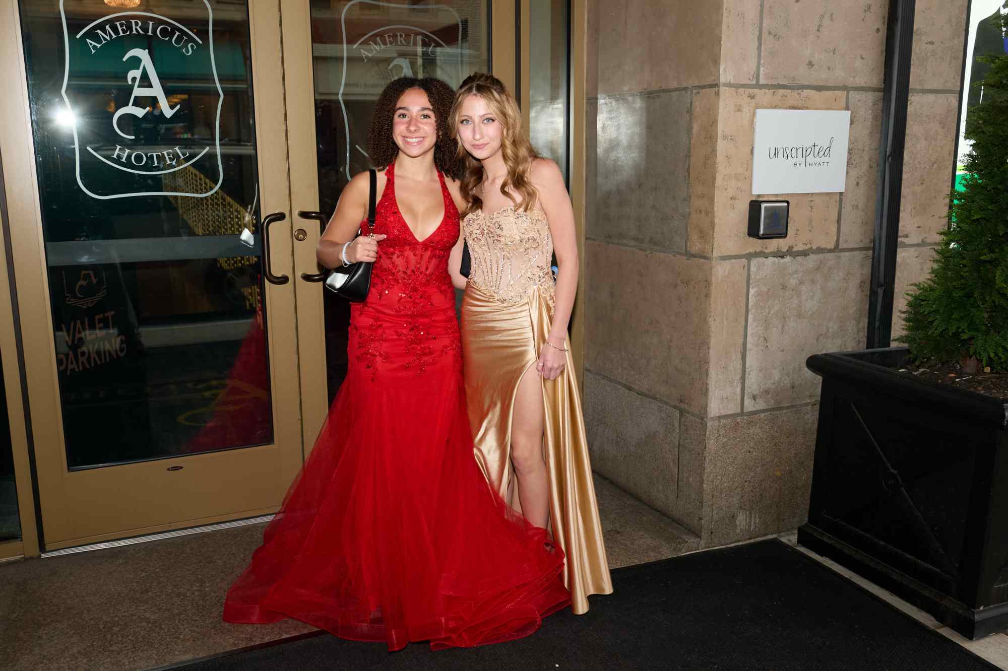 Lehigh Valley Charter High School for the Arts held its 2026 prom Friday, May 22, at the Americus Hotel in Allentown. Students and their guest arrive to the big night. (David Garrett/Special to The Morning Call)