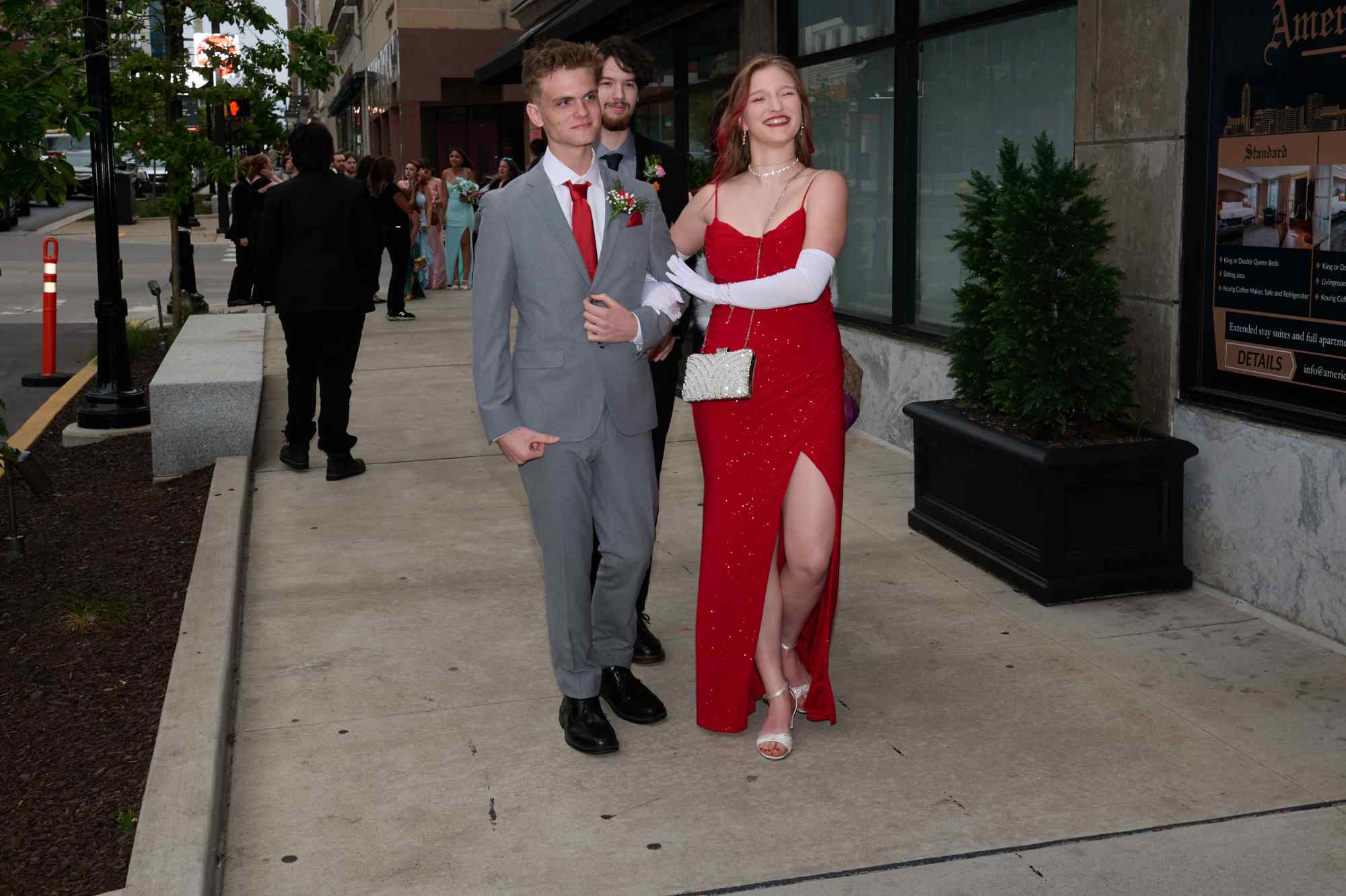 Lehigh Valley Charter High School for the Arts held its 2026 prom Friday, May 22, at the Americus Hotel in Allentown. Students and their guest arrive to the big night. (David Garrett/Special to The Morning Call)