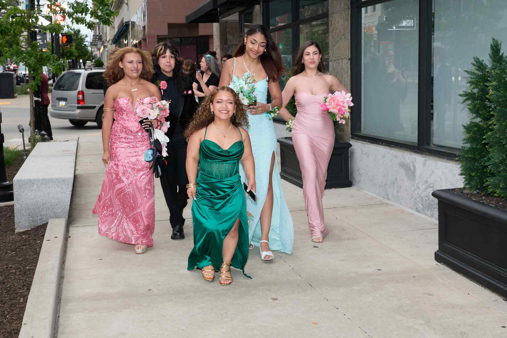 Lehigh Valley Charter High School for the Arts held its 2026 prom Friday, May 22, at the Americus Hotel in Allentown. Students and their guest arrive to the big night. (David Garrett/Special to The Morning Call)