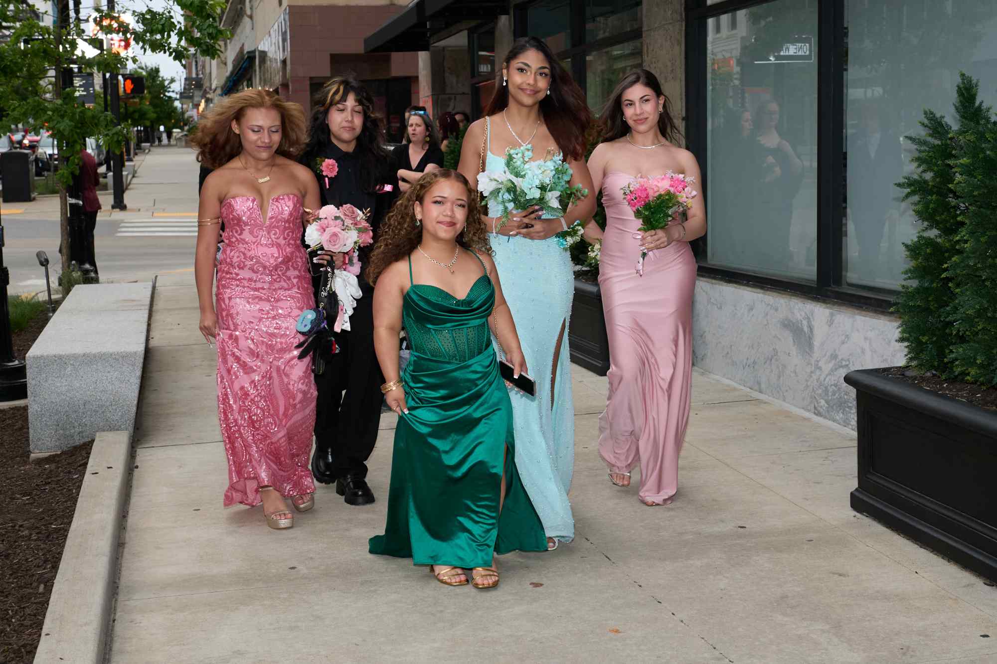 Lehigh Valley Charter High School for the Arts held its 2026 prom Friday, May 22, at the Americus Hotel in Allentown. Students and their guest arrive to the big night. (David Garrett/Special to The Morning Call)