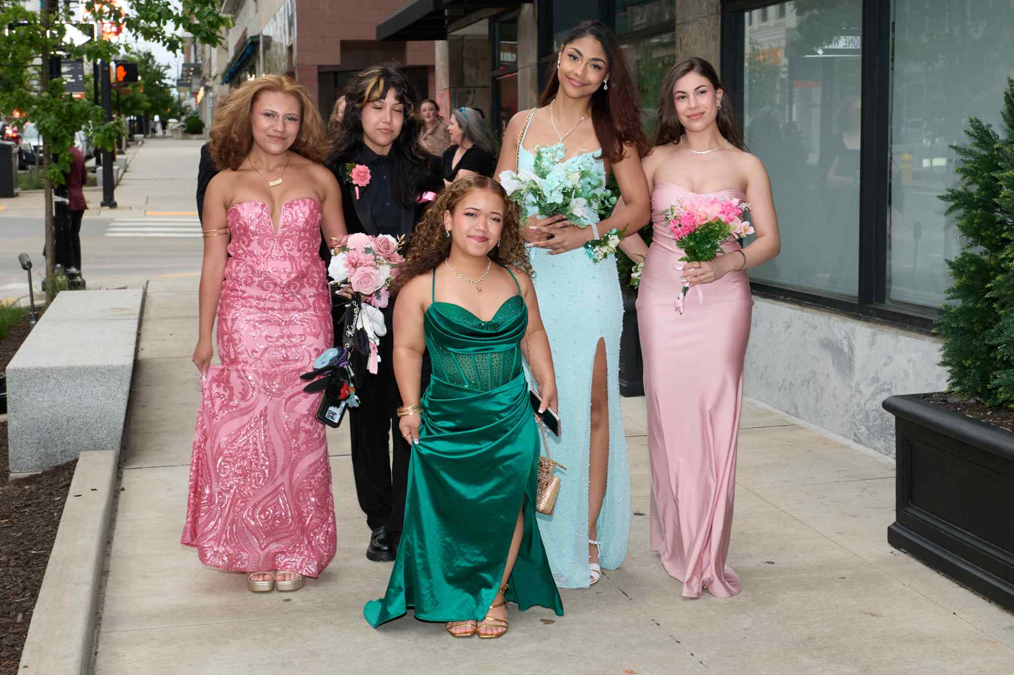 Lehigh Valley Charter High School for the Arts held its 2026 prom Friday, May 22, at the Americus Hotel in Allentown. Students and their guest arrive to the big night. (David Garrett/Special to The Morning Call)