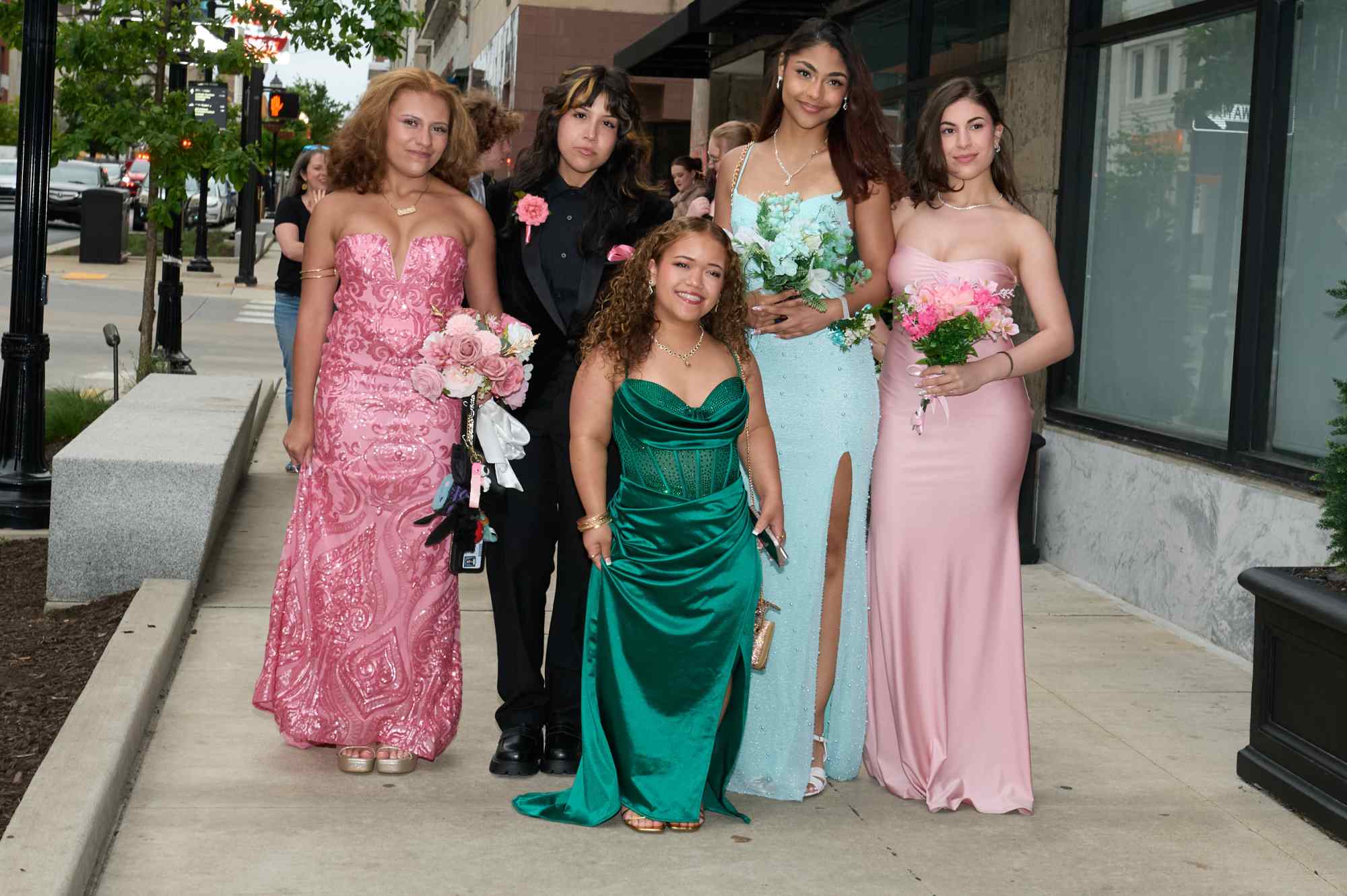 Lehigh Valley Charter High School for the Arts held its 2026 prom Friday, May 22, at the Americus Hotel in Allentown. Students and their guest arrive to the big night. (David Garrett/Special to The Morning Call)
