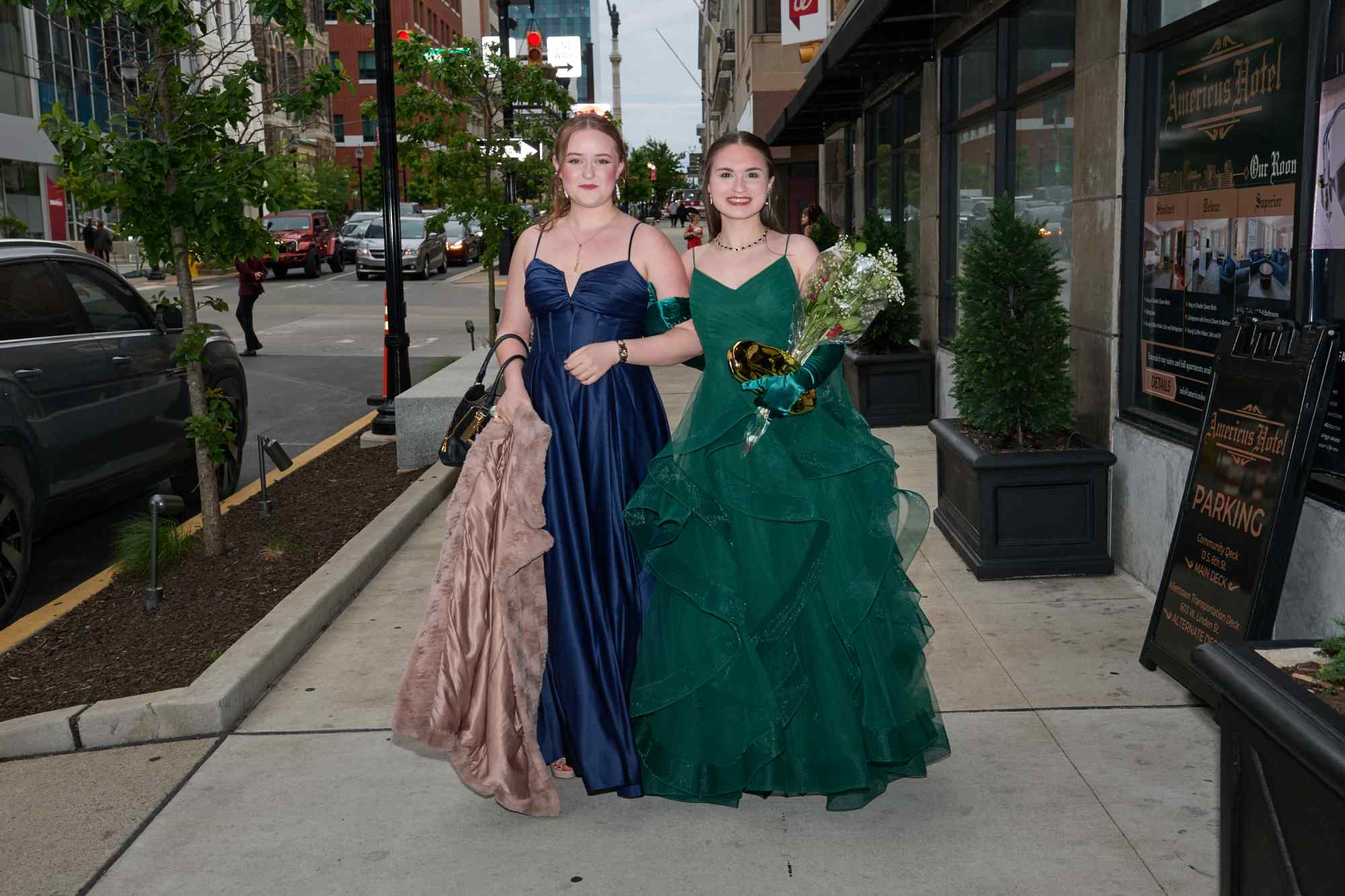 Lehigh Valley Charter High School for the Arts held its 2026 prom Friday, May 22, at the Americus Hotel in Allentown. Students and their guest arrive to the big night. (David Garrett/Special to The Morning Call)