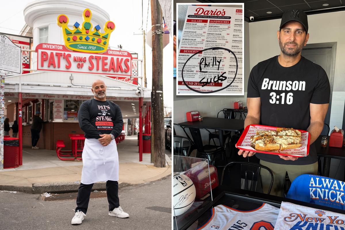 Owner of eatery that created the Philly cheesesteak will cook at Long Island pizzeria in Knicks gear after losing bet