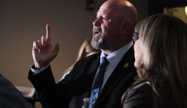 Democrat Bob Brooks, a candidate for the 7th Congressional District, attends a Northampton County Democratic Committee fundraising event April 21 at the Sigal Museum in Easton.