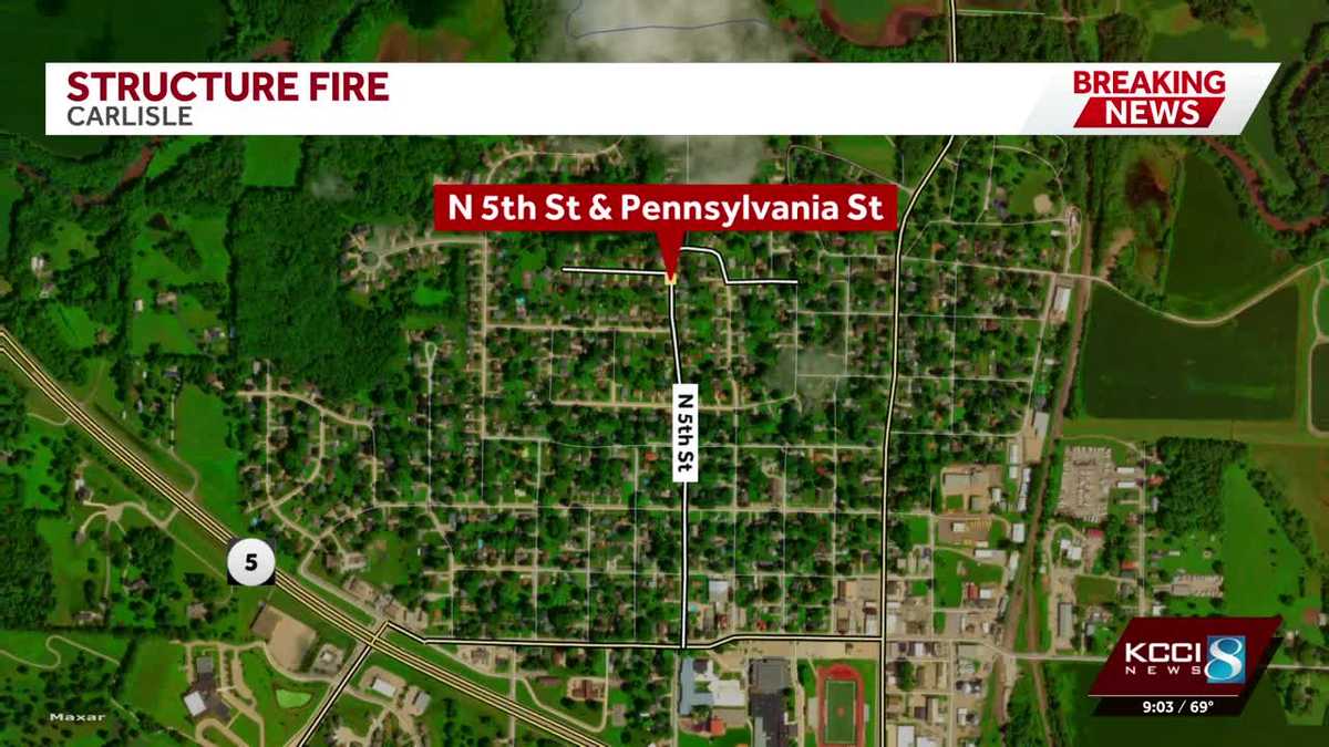 Working structure fire in Carlisle