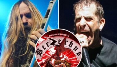 Zakk Wylde Books 2-Date Berzerkus Festival With Lamb of God