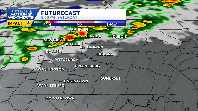 Impact Day: Morning rain, late-day storm chance for western PA impact day: morning rain, late-day storm chance for western pa