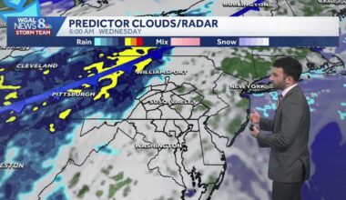 Warm start to the week, then rain returns Wednesday in south-central Pennsylvania