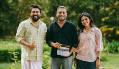 Nivin Pauly and Mamitha Baiju with Girish AD. Photo: Instagram