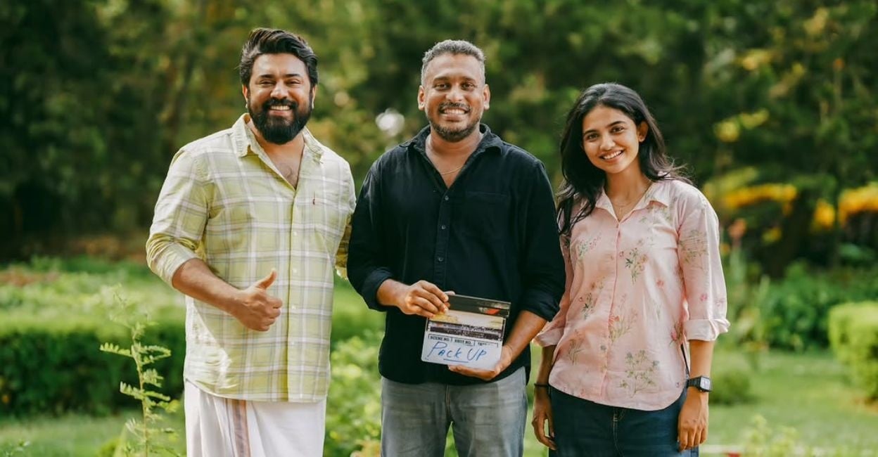 Nivin Pauly and Mamitha Baiju with Girish AD. Photo: Instagram