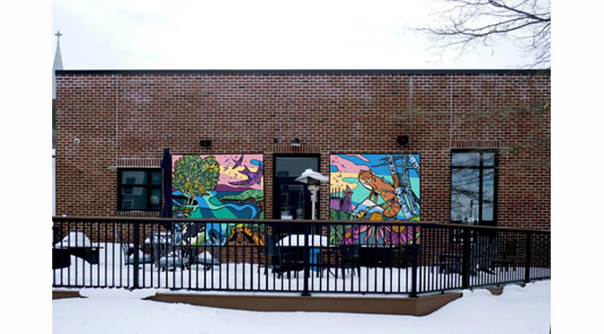 Steel Rooted / Wild Blooms: Interdisciplinary Student Mural Celebrates Biodiversity in Bethlehem