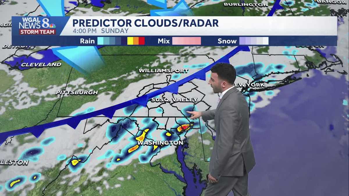 Partly to mainly clear overnight; few PM showers on Mother’s Day for south-central Pennsylvania