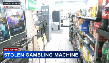 Thieves steal large gambling machine from gas station in Philadelphia's Tacony section
