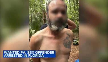 Wanted fugitive sex offender from Pennsylvania captured while living in woods behind home in Florida