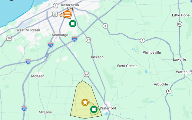 1,000-plus power outages reported in Erie County Wednesday, power restored